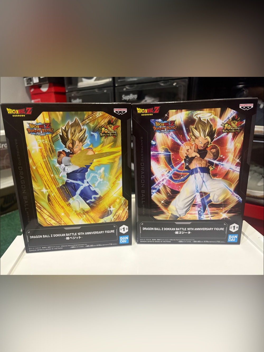 Bandai Dragon Ball Z Gogeta & Vegeto Action Figures.